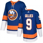 Adidas Islanders #9 Clark Gillies Royal Blue Home Authentic Stitched NHL Jersey