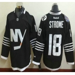 Men's New York Islanders #18 Ryan Strome 2015 Reebok Black Premier Alternate Jersey