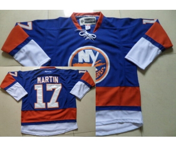 New York Islanders #17 Matt Martin Light Blue Jersey