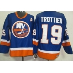 New York Islanders #19 Bryan Trottier Light Blue Throwback CCM Jersey
