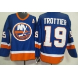 New York Islanders #19 Bryan Trottier Light Blue Throwback CCM Jersey