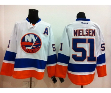 New York Islanders #51 Frans Nielsen White Jersey