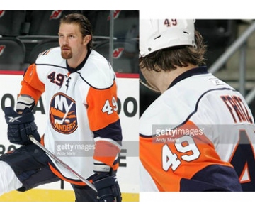 Reebok New York Islanders #49 Mitch Fritz White Jersey