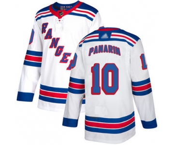Rangers #10 Artemi Panarin White Road Authentic Stitched Hockey Jersey