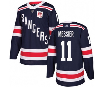 Adidas Rangers #11 Mark Messier Navy Blue Authentic 2018 Winter Classic Stitched NHL Jersey