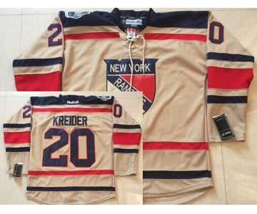 New York Rangers #20 Chris Kreider 2012 Winter Classic Cream Jersey