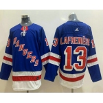 Men's New York Rangers #13 Alexis Lafreniere Royal Blue Adidas Hockey Stitched NHL Jersey