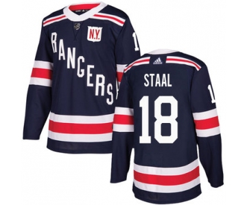 Adidas Rangers #18 Marc Staal Navy Blue Authentic 2018 Winter Classic Stitched NHL Jersey