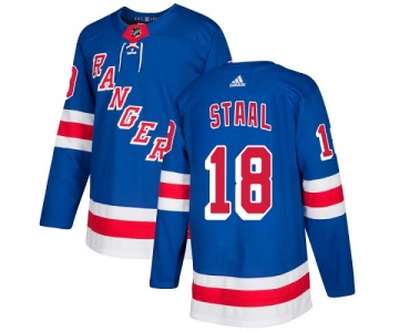 Adidas Rangers #18 Marc Staal Royal Blue Home Authentic Stitched NHL Jersey