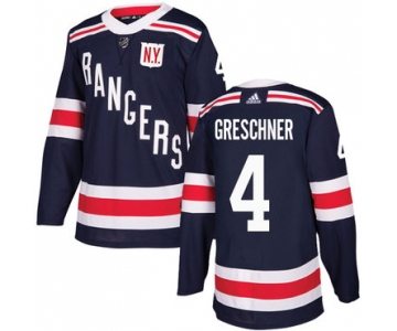 Adidas Rangers #4 Ron Greschner Navy Blue Authentic 2018 Winter Classic Stitched NHL Jersey