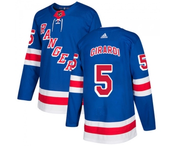 Adidas Rangers #5 Dan Girardi Royal Blue Home Authentic Stitched NHL Jersey
