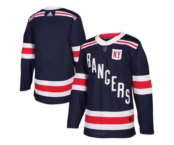 Adidas Rangers Blank Navy Blue Authentic 2018 Winter Classic Stitched NHL Jersey