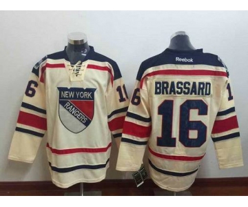 Men's New York Rangers #16 Derick Brassard Reebok Cream NHL Jersey