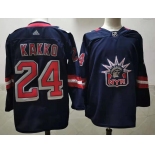 Men's New York Rangers #24 Kaapo Kakko Navy Blue Adidas 2020-21 Stitched NHL Jersey