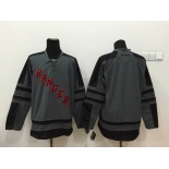 Men's New York Rangers Blank Charcoal Gray Jersey