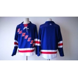 Men's New York Rangers Blank Royal Blue Home 2017-2018 Hockey Stitched NHL Jersey