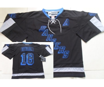 New York Rangers #18 Marc Staal Black Ice Jersey