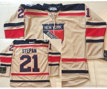 New York Rangers #21 Derek Stepan 2012 Winter Classic Cream Jersey