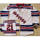 New York Rangers #21 Derek Stepan White Jersey