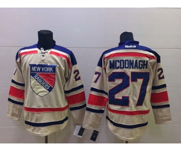 New York Rangers #27 Ryan Mcdonagh 2012 Winter Classic Cream Jersey