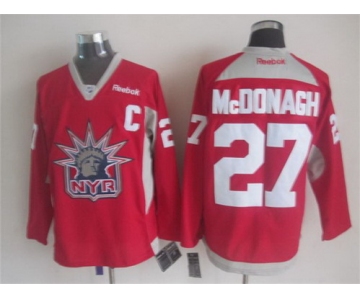 New York Rangers #27 Ryan Mcdonagh 2014 NYR Training Red Jersey