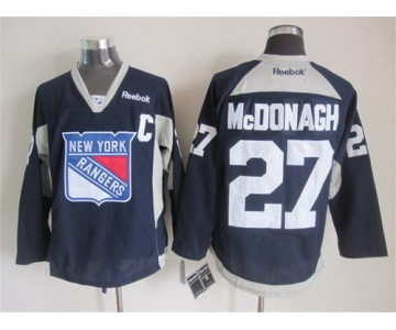New York Rangers #27 Ryan Mcdonagh 2014 Training Navy Blue Jersey