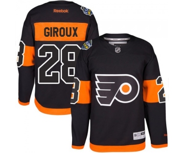 Flyers #28 Claude Giroux Black 2017 Stadium Series Stitched Youth NHL Jersey