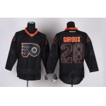 Philadelphia Flyers #28 Claude Giroux Black Ice Jersey