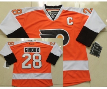 Philadelphia Flyers #28 Claude Giroux Orange Jersey