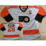 Philadelphia Flyers #28 Claude Giroux White Jersey