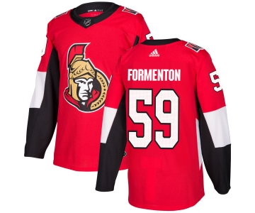 Adidas Ottawa Senators #59 Alex Formenton Red Home Authentic Stitched NHL Jersey