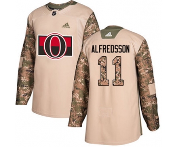 Adidas Senators #11 Daniel Alfredsson Camo Authentic 2017 Veterans Day Stitched NHL Jersey
