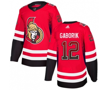 Men's Ottawa Senators #12 Marian Gaborik Red Drift Fashion Adidas Jersey