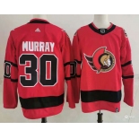 Men's Ottawa Senators #30 Matt Murray Red 2021 Retro Stitched NHL Jersey