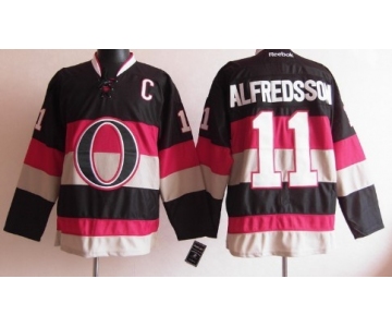 Ottawa Senators #11 Daniel Alfredsson Black Third Jersey