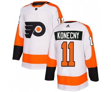 Adidas Philadelphia Flyers #11 Travis Konecny White Authentic Stitched NHL Jersey