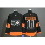 Men's Philadelphia Flyers #11 Travis Konecny Black Alternate Adidas Jersey