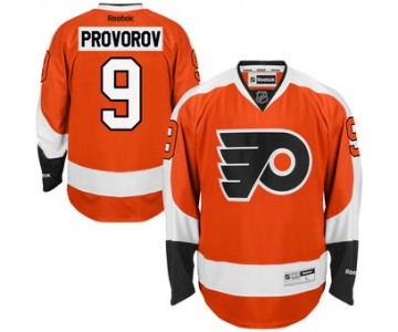 Men's Philadelphia Flyers #9 Ivan Provorov Reebok Orange Home Premier Jersey