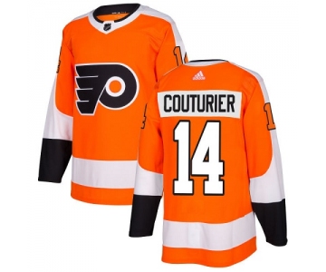 Adidas Philadelphia Flyers #14 Sean Couturier Orange Home Authentic Stitched NHL Jersey
