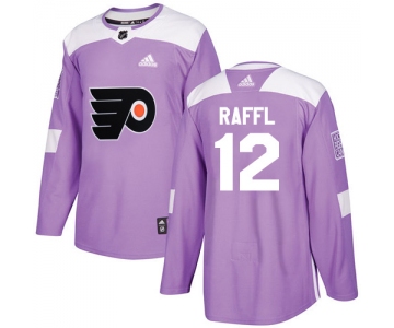 Adidas Flyers #12 Michael Raffl Purple Authentic Fights Cancer Stitched NHL Jersey