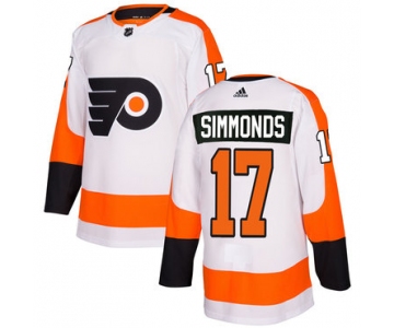 Adidas Philadelphia Flyers #17 Wayne Simmonds White Authentic Stitched NHL Jersey
