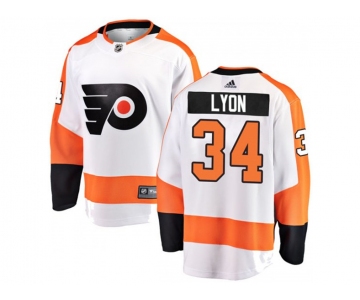 Adidas Philadelphia Flyers #34 Alex Lyon Away Fanatics WhiteJersey