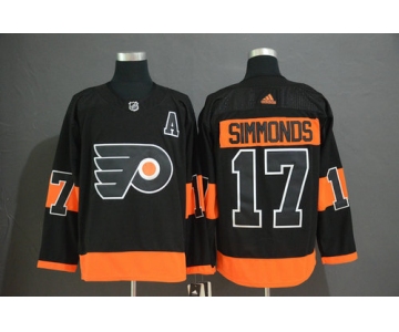 Men's Philadelphia Flyers #17 Wayne Simmonds Black Alternate Adidas Jersey