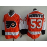 Men's Philadelphia Flyers #53 Shayne Gostisbehere Philadelphia Flyers Reebok Premier Orange Home Jersey