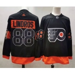 Men's Philadelphia Flyers #88 Eric Lindros Black Adidas 2020-21 Stitched NHL Jersey