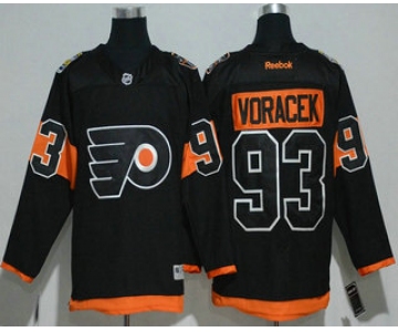 Men's Philadelphia Flyers #93 Jakub Voracek Black 2017 Stadium Series Stitched NHL Reebok Hockey Jersey