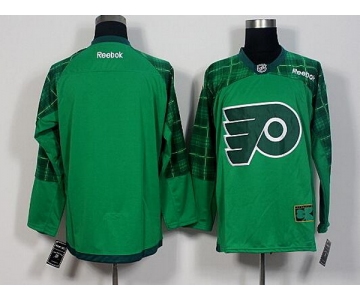 Men's Philadelphia Flyers Blank Green 2016 St. Patrick's Day Hockey Jersey