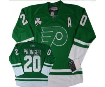 Philadelphia Flyers #20 Chris Pronger St. Patrick's Day Green Jersey