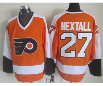 Philadelphia Flyers #27 Ron Hextall Orange Throwback CCM Jersey