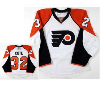 Philadelphia Flyers #32 Riley Cote White 2008-09 Jersey